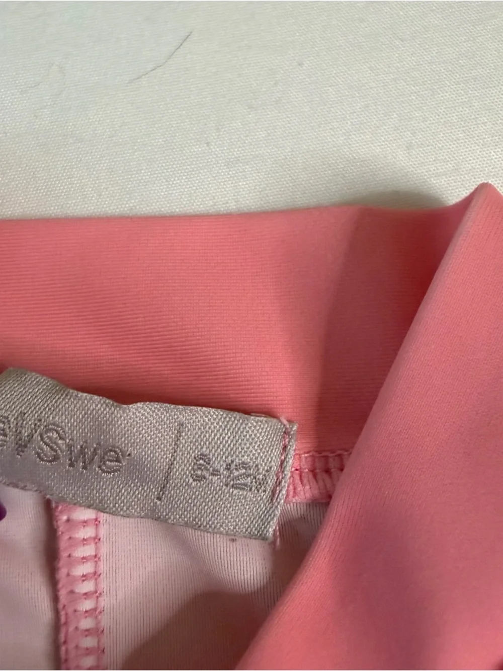 WeVswe Pink Whale One‎ Piece Rash Guard 3-6M